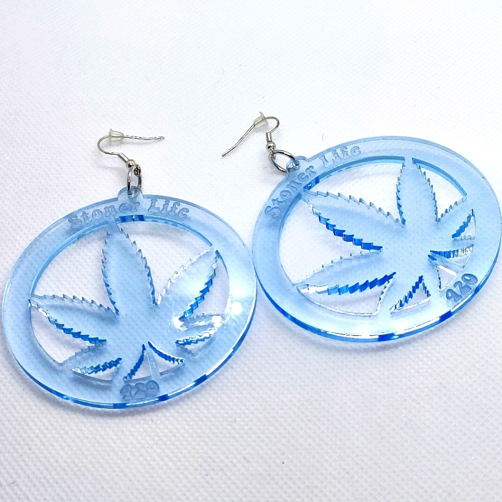 Dolls Kill Rolita Rave Couture Stoner 420 Earrings